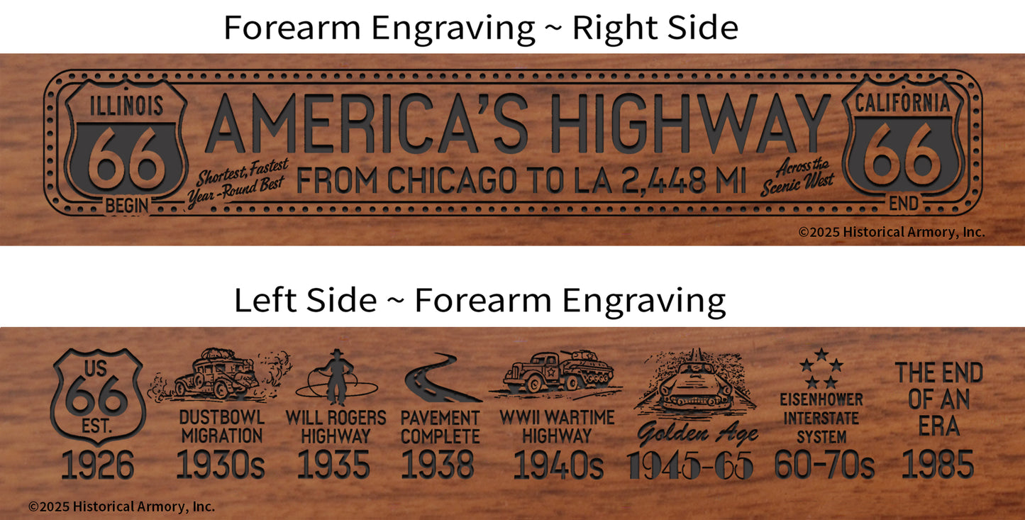 America's Highway Route 66 Limited Edition Engraved Rifle