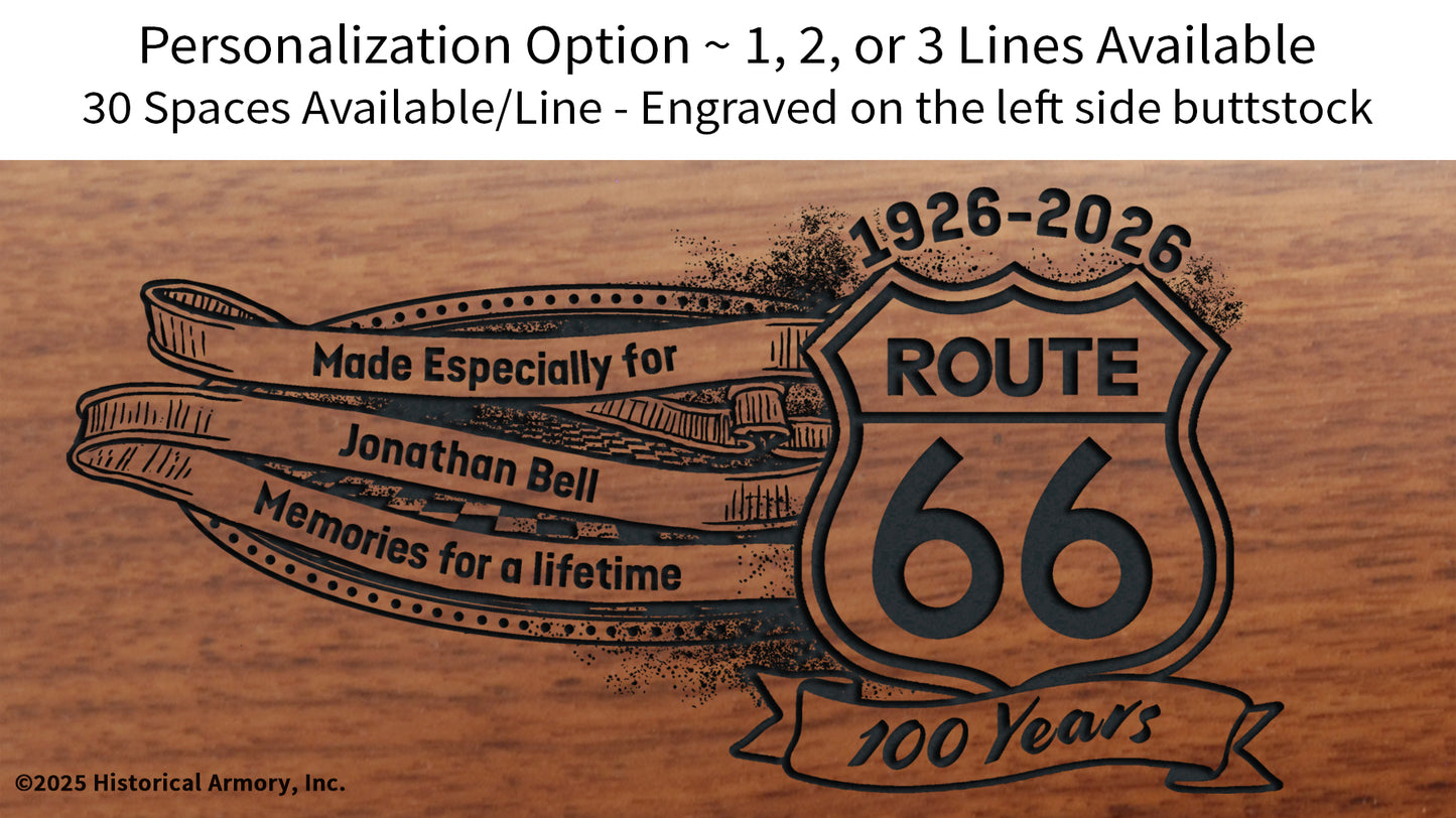 America's Highway Route 66 Limited Edition Engraved Rifle