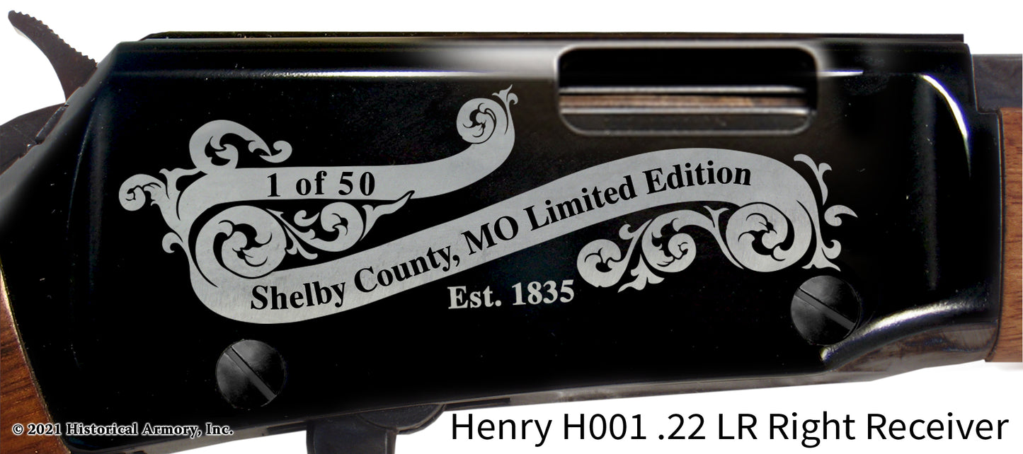 Shelby County Missouri Engraved Henry H001 Rifle