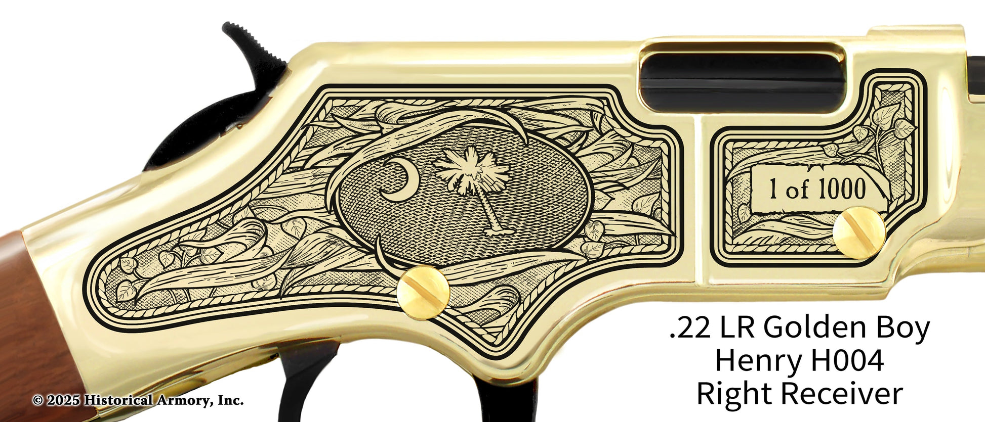 South Carolina Agricultural Heritage Engraved Henry Golden Boy Rifle