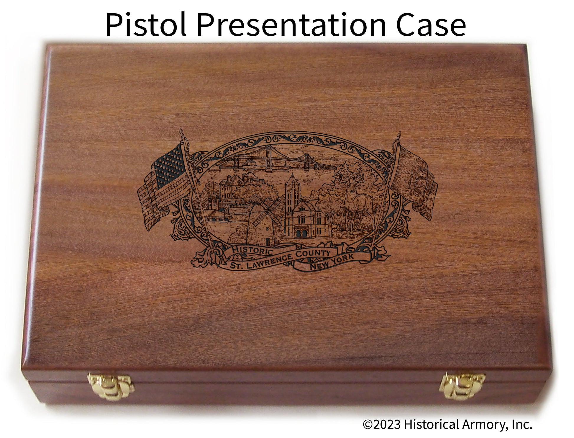 St. Lawrence County New York Engraved .45 Auto Ruger 1911 Presentation Case