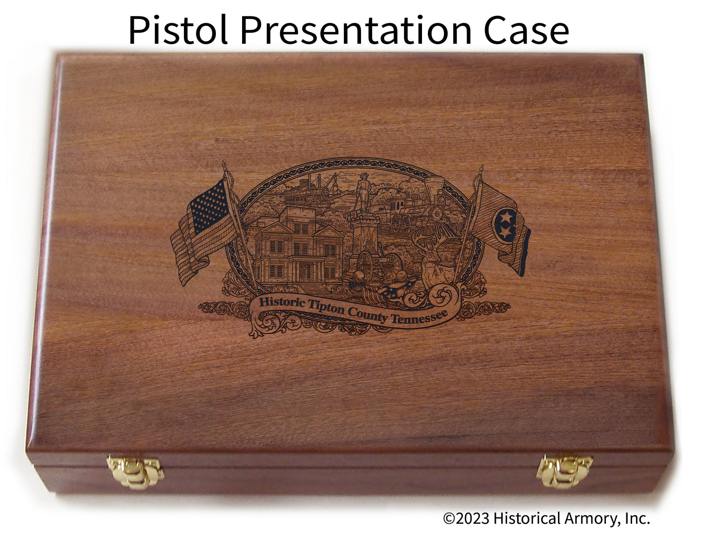 Tipton County Tennessee Engraved .45 Auto Ruger 1911 Presentation Case