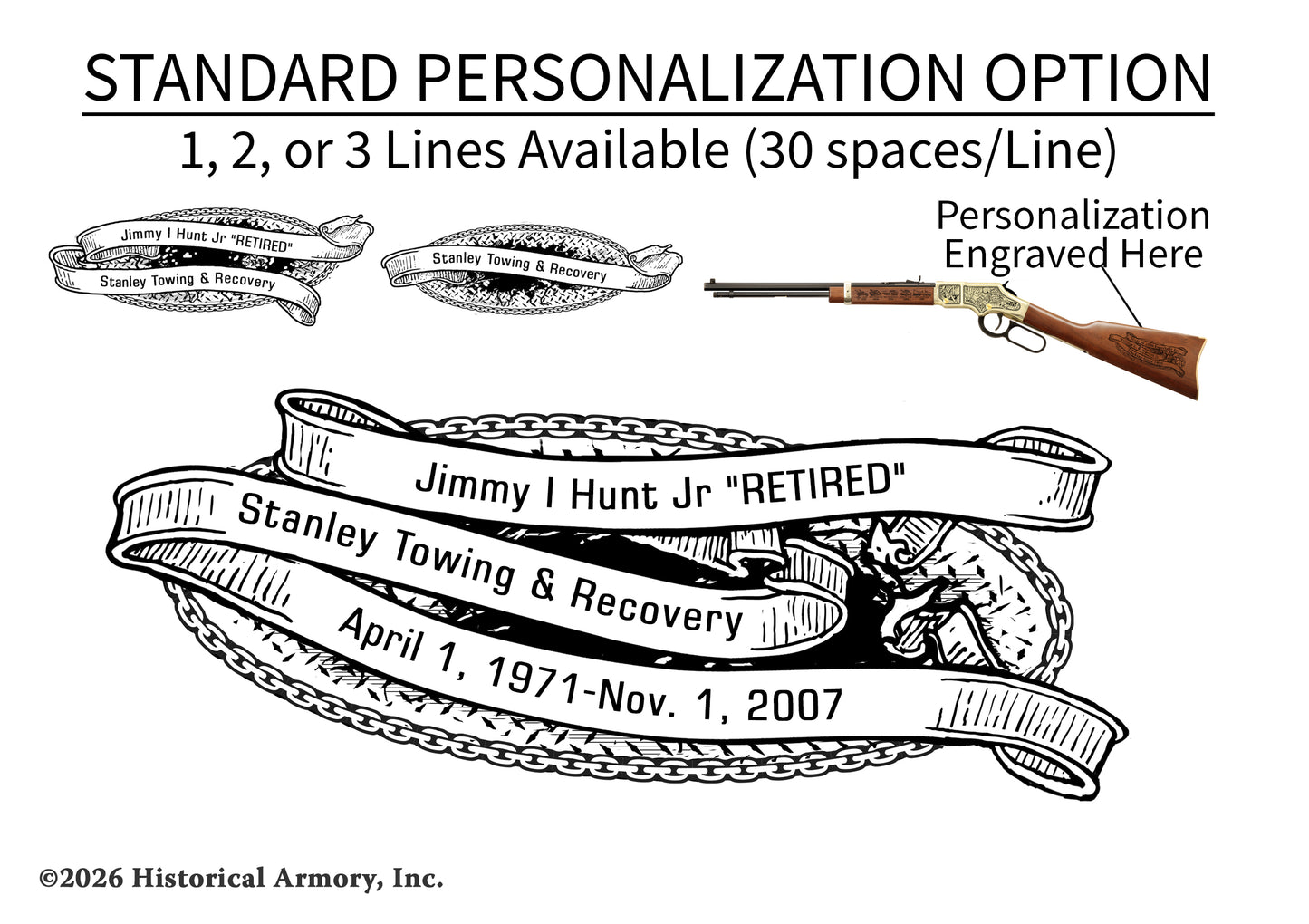 American Towing & Recovery Operator Limited Edition Engraved Rifle