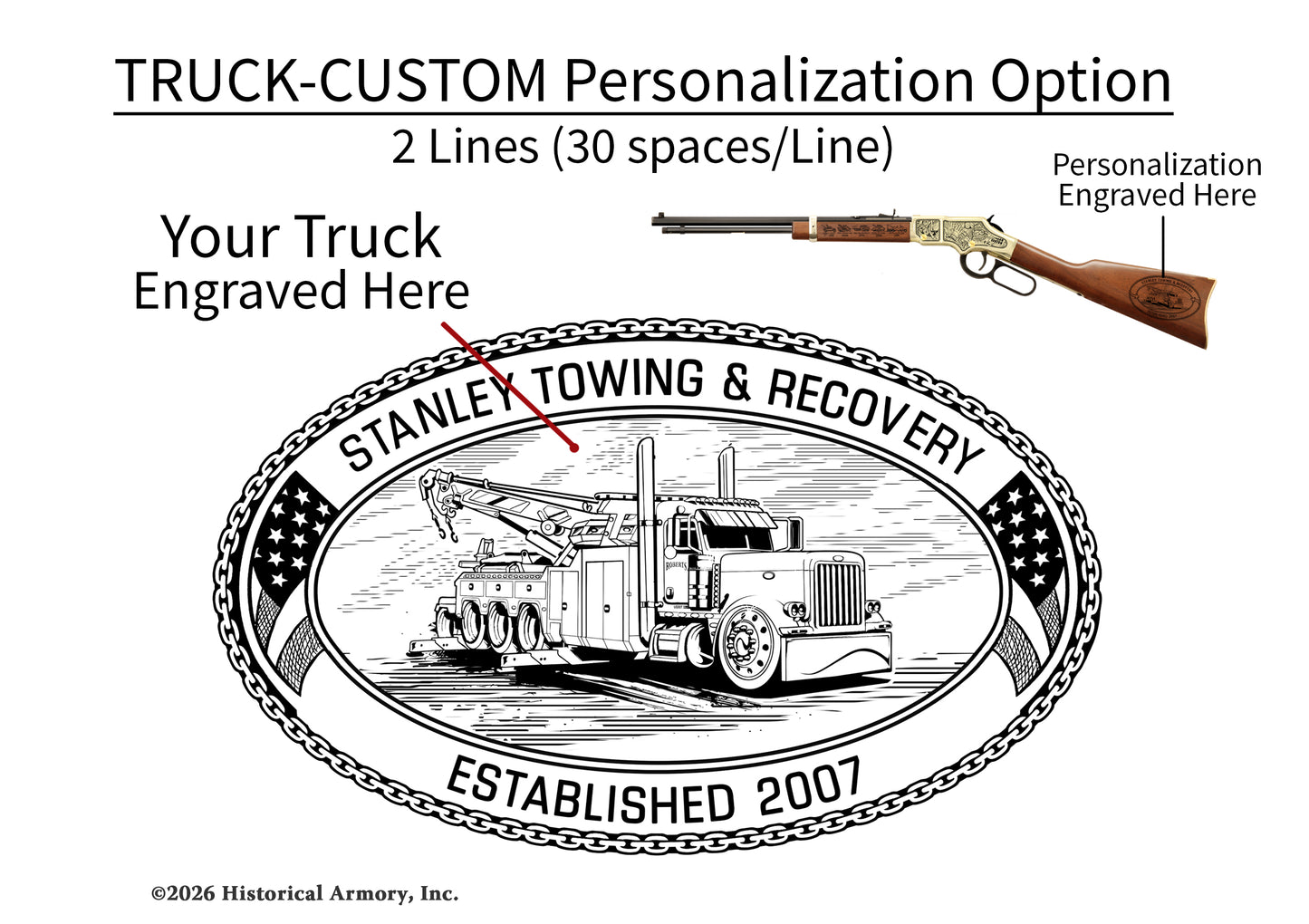American Towing & Recovery Operator Limited Edition Engraved Rifle