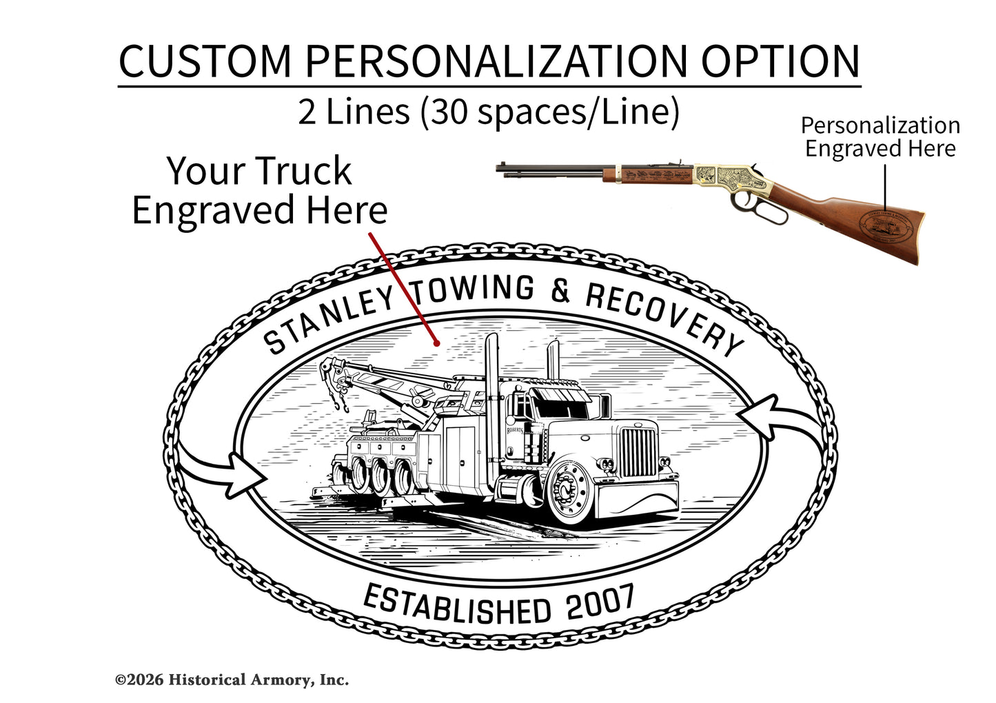 American Towing & Recovery Operator Limited Edition Engraved Rifle
