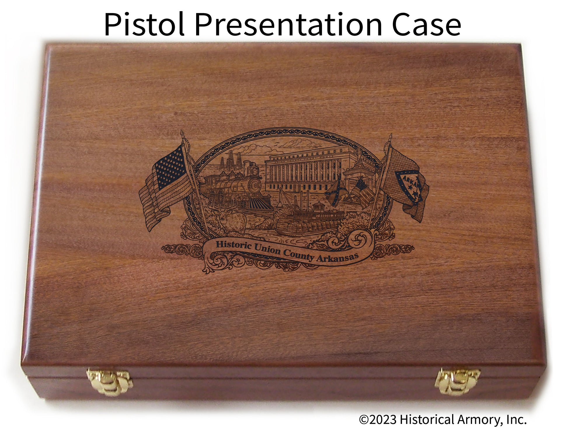 Union County Arkansas Engraved .45 Auto Ruger 1911 Presentation Case