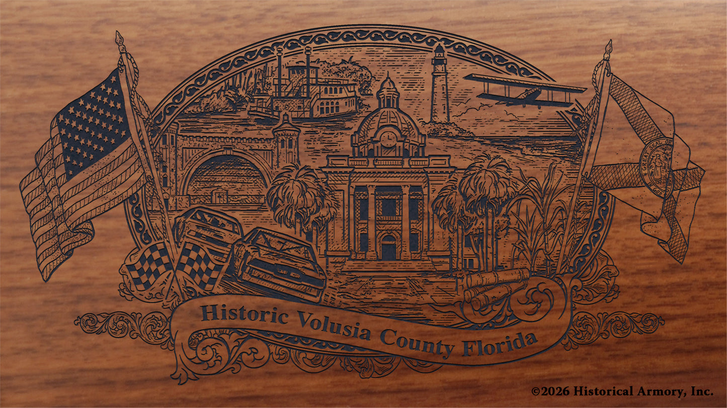 Volusia County Florida Engraved Rifle Buttstock