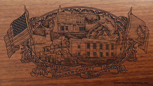 Wagoner County Oklahoma Engraved Rifle