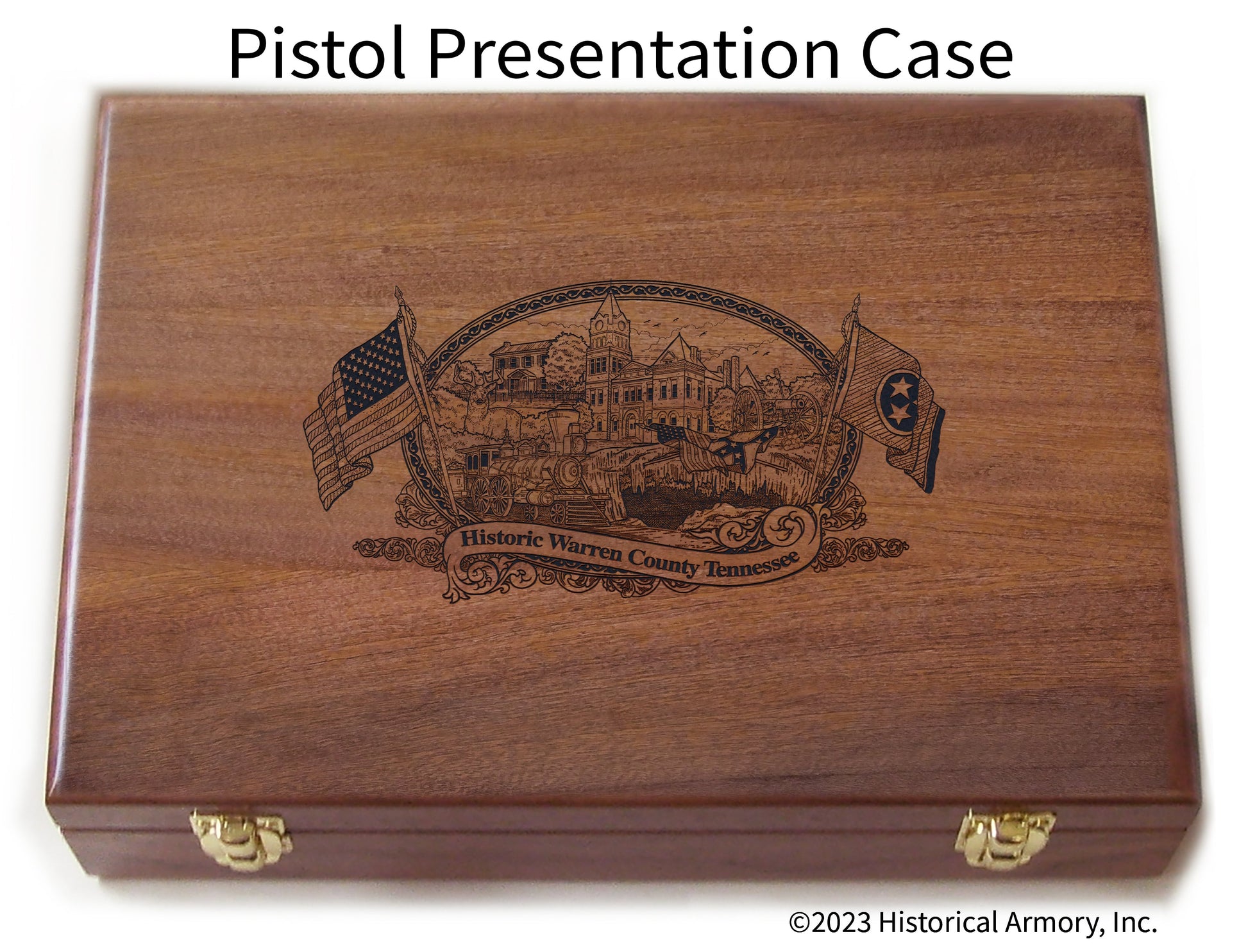 Warren County Tennessee Engraved .45 Auto Ruger 1911 Presentation Case