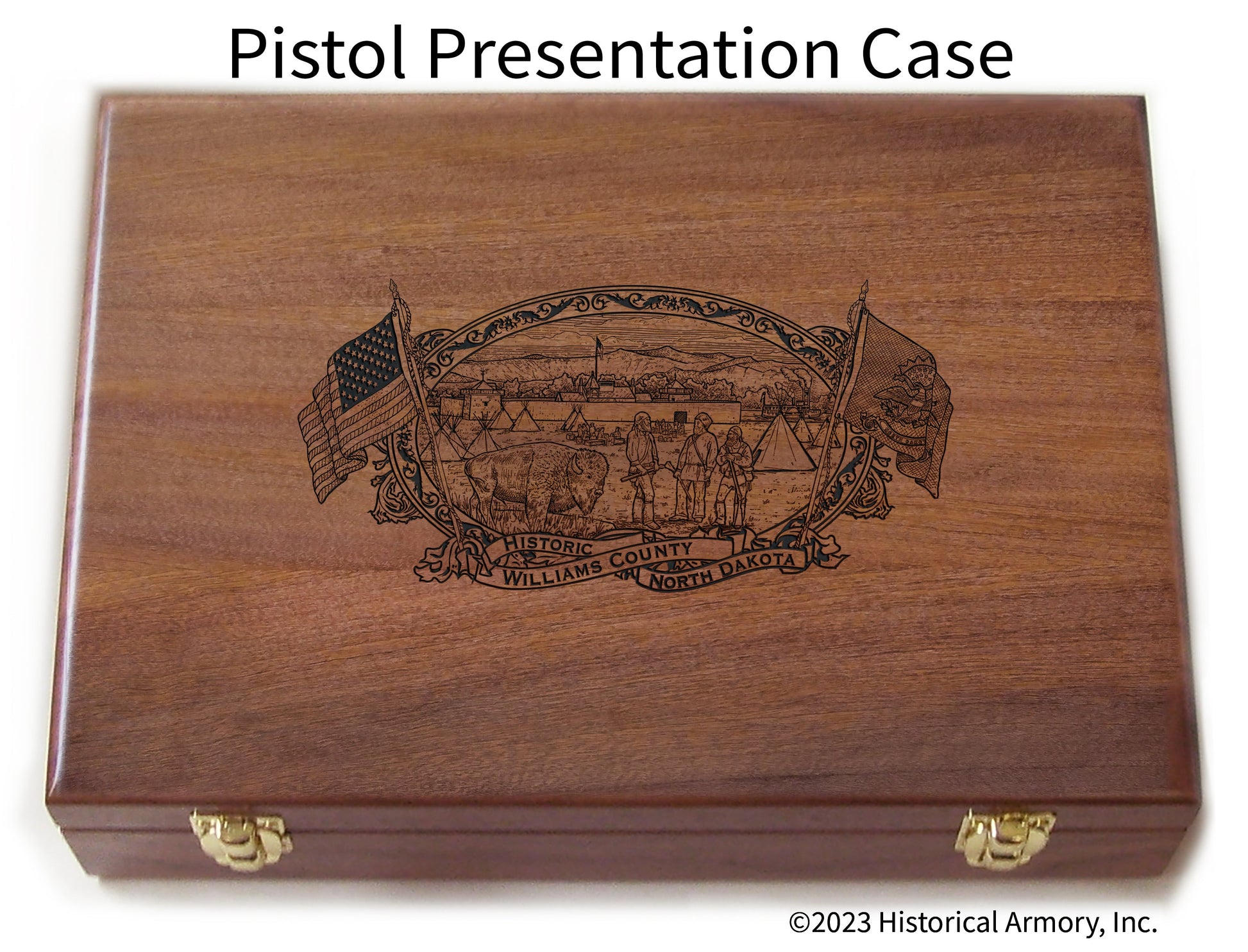 Williams County North Dakota Engraved .45 Auto Ruger 1911 Presentation Case