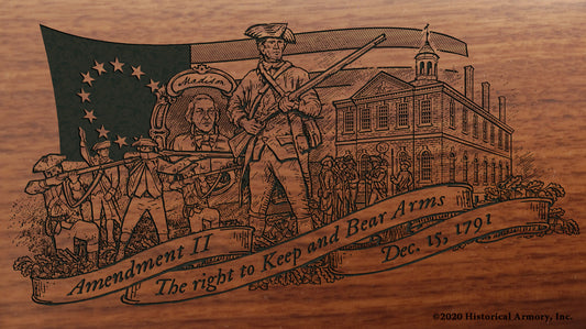 2nd Amendment Engraved Rifle Buttstock