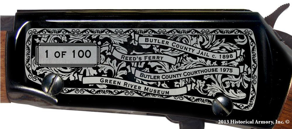 Butler county kentucky engraved rifle H001 Receiver