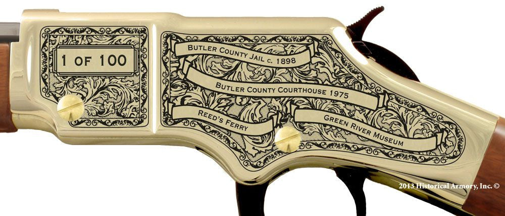 Butler county kentucky engraved rifle H004 Receiver