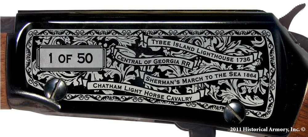 Chatham county georgia engraved rifle H001 Receiver