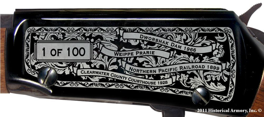 Clearwater county idaho engraved rifle H001 receiver