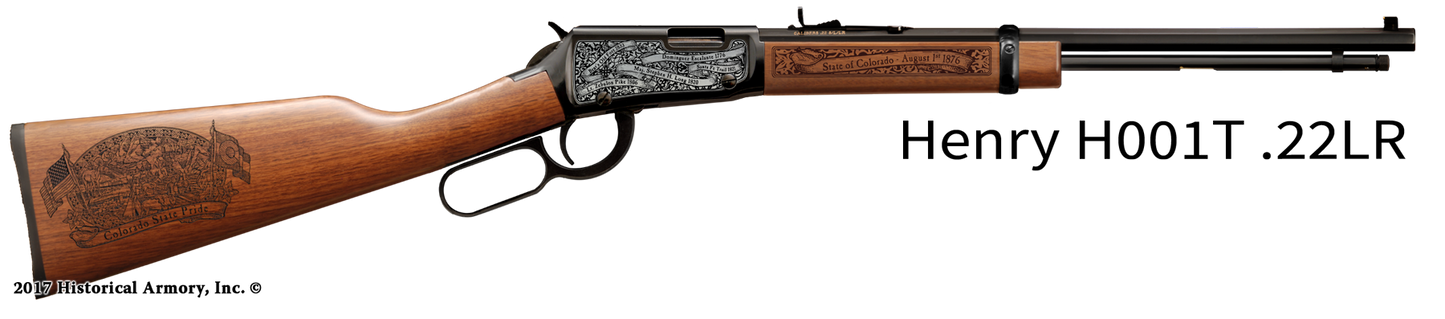 Colorado State Pride Engraved H00T Henry Rifle