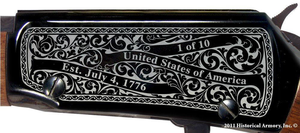 Crawford county georgia engraved rifle H001 receiver
