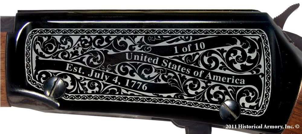 Douglas county missouri engraved rifle H001 receiver