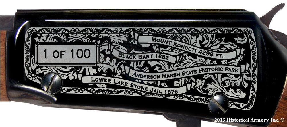 Lake county california engraved rifle H001 Receiver