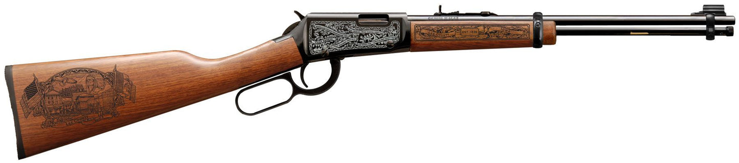 Lee county iowa engraved rifle H001