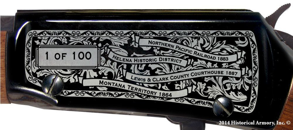 Lewis Clark county montana engraved rifle H001 Receiver