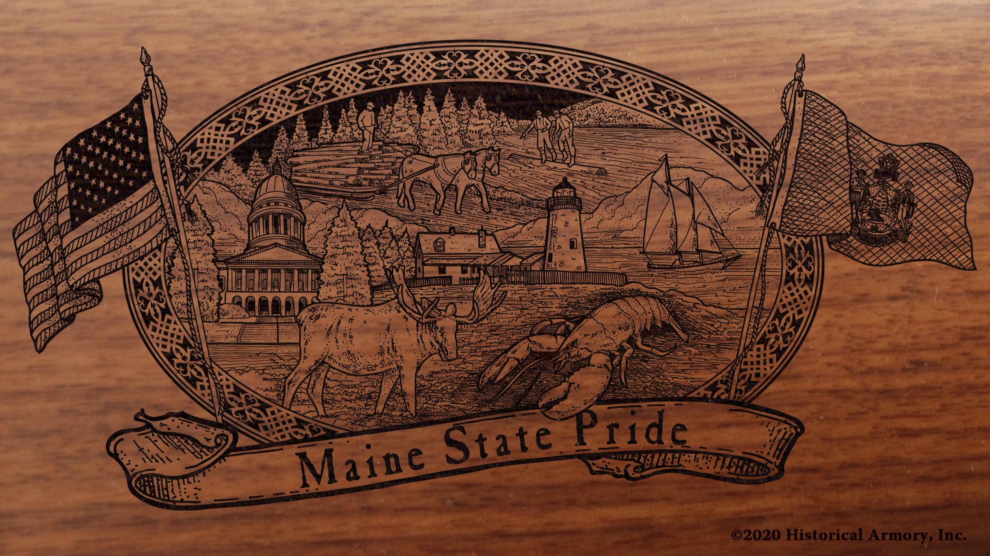 Maine State Pride Engraved Rifle – Historical Armory