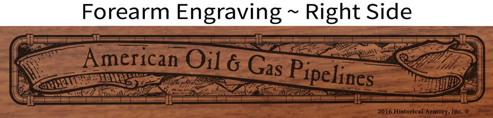 American Oil & Gas Pipeline Industry Engraved Rifle
