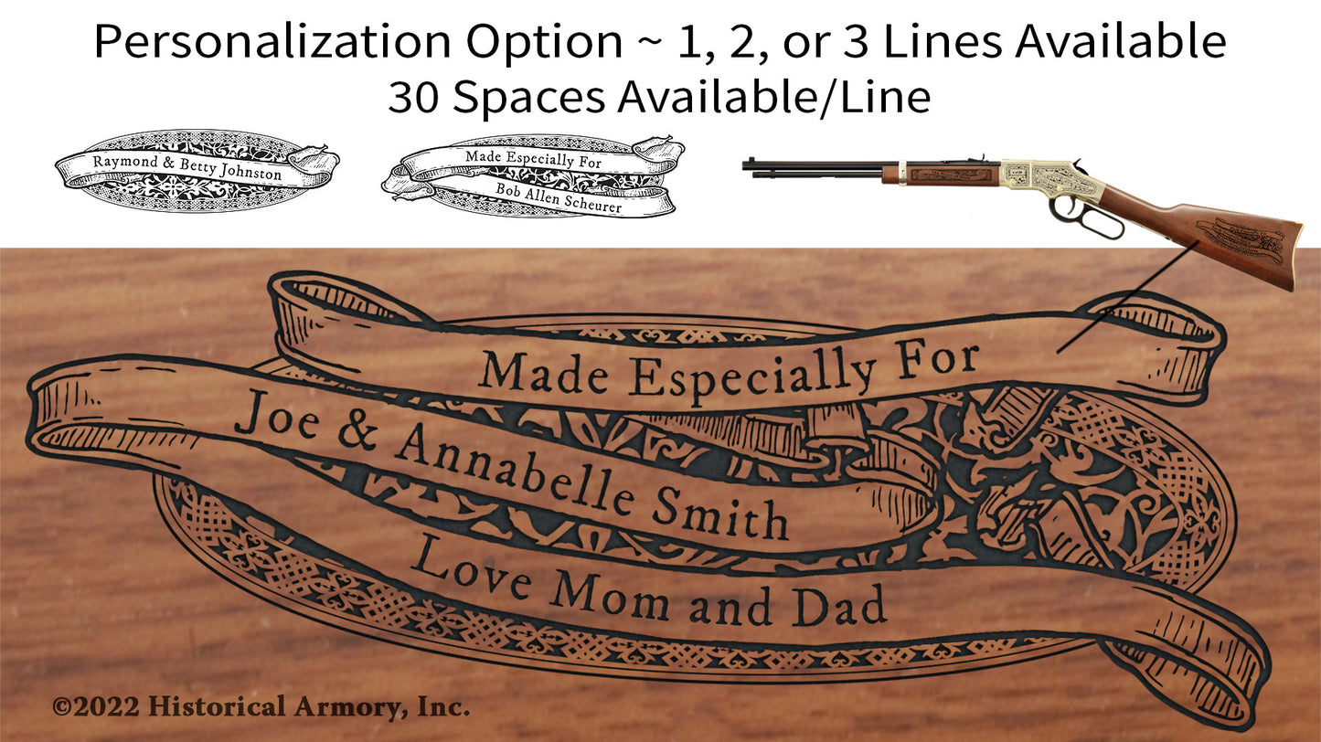 Wyoming State Pride Engraved Rifle Personalization