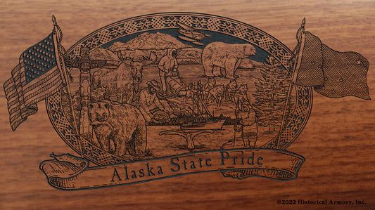 Alaska State Pride Engraved Rifle