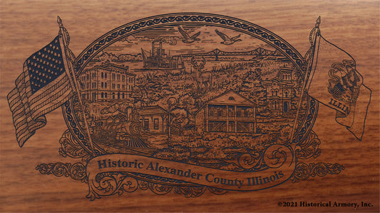 Engraved artwork | History of Alexander County Illinois | Historical Armory