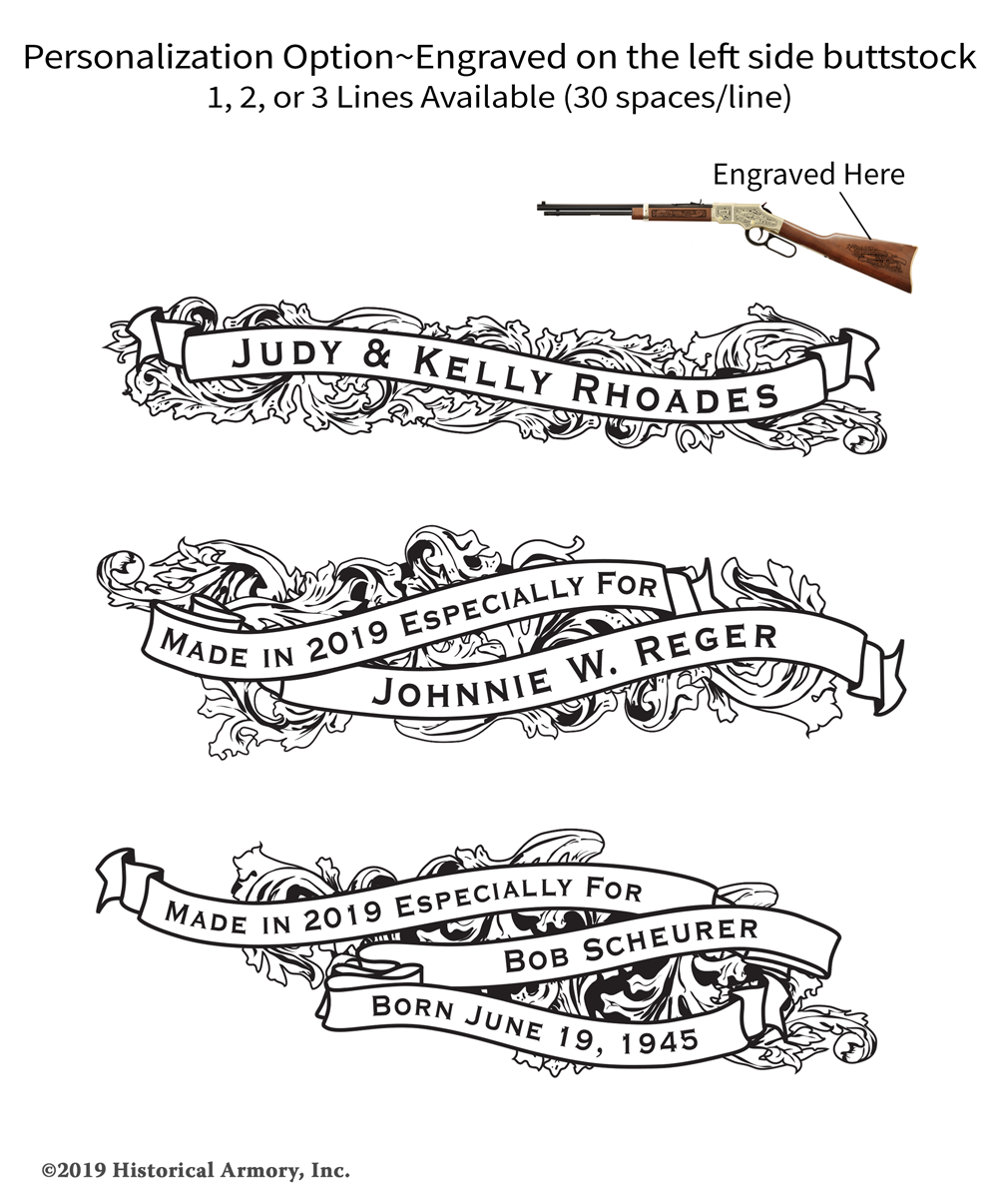 Van Buren County Iowa Engraved Rifle