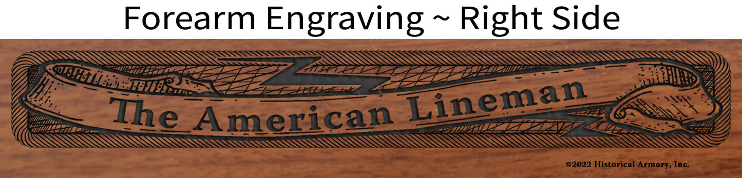 American Lineman Henry Rifle engraving detail
