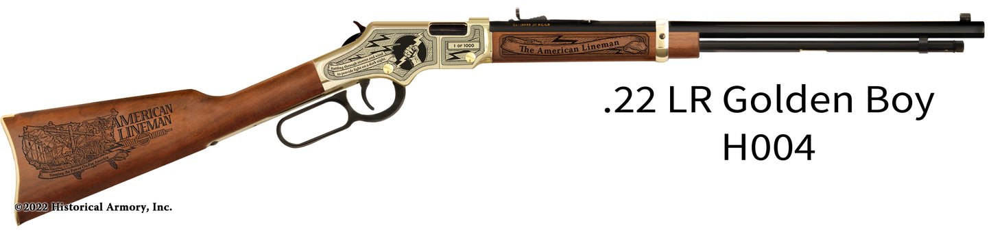 American Lineman Henry Golden Boy Engraved Rifle