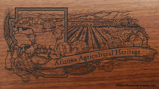 Arizona Agricultural Heritage Engraved Rifle Buttstock