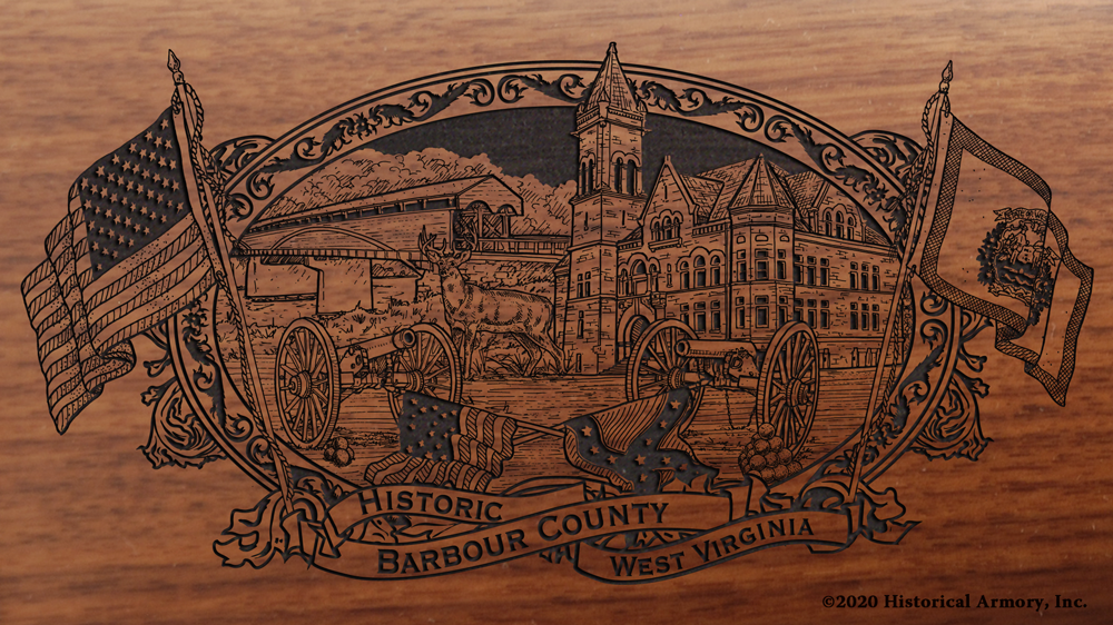 Barbour County West Virginia Engraved Rifle