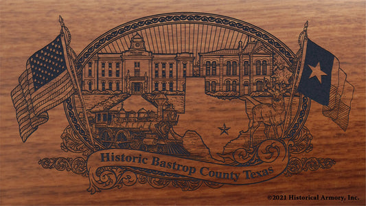 Engraved artwork | History of Bastrop County Texas | Historical Armory