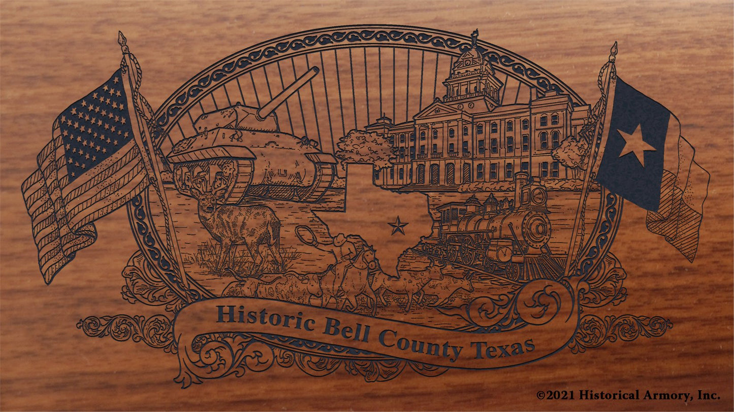 Engraved artwork | History of Bell County Texas | Historical Armory