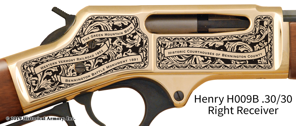 Bennington County Vermont Engraved Rifle
