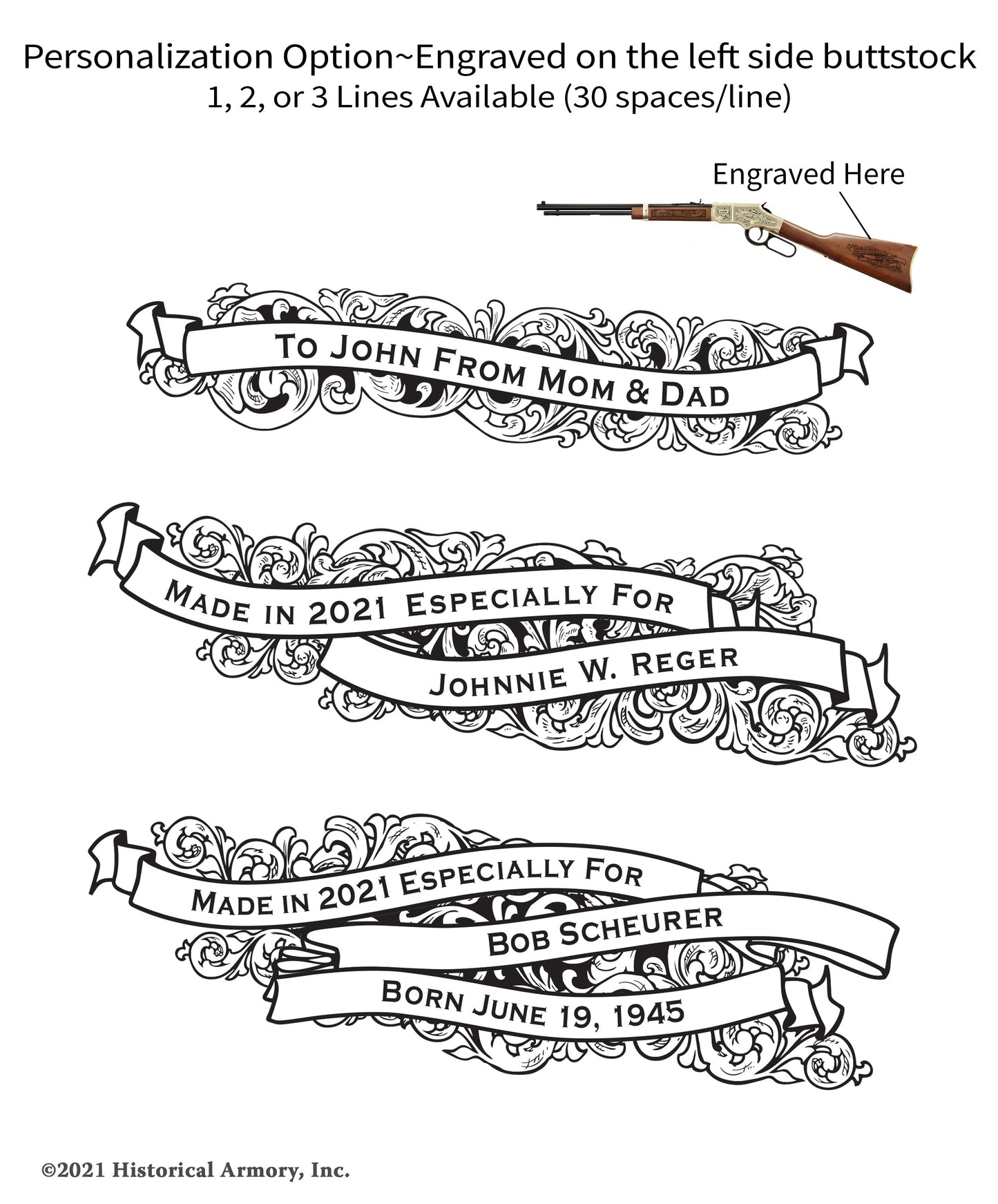 Douglas County Missouri Engraved Rifle