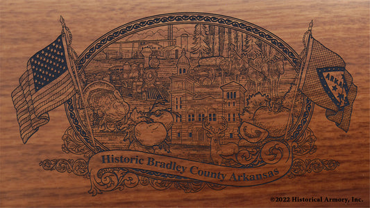Bradley County Arkansas Engraved Rifle Buttstock