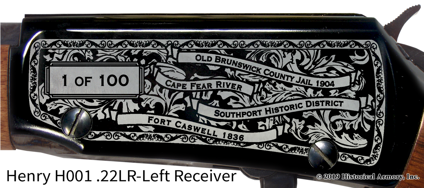 Brunswick County North Carolina Engraved Rifle