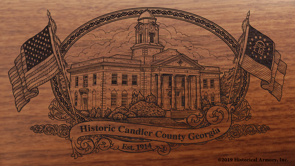 Candler County Georgia Engraved Rifle