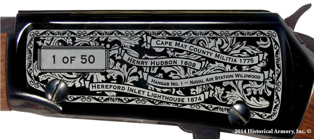 cape may county new jersey engraved rifle h001 receiver
