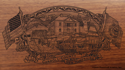 Carroll County New Hampshire Engraved Rifle