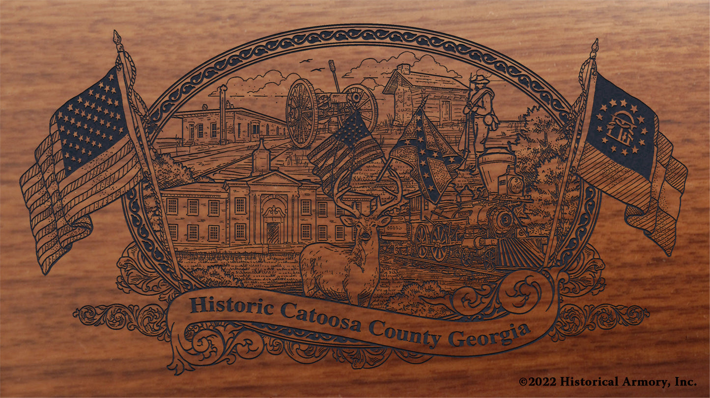 Catoosa County Georgia Engraved Rifle Buttstock
