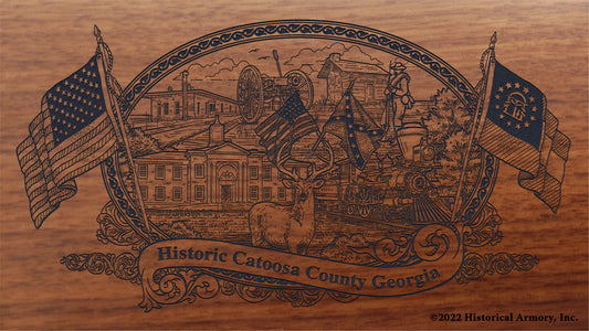 Catoosa County Georgia Engraved Rifle Buttstock