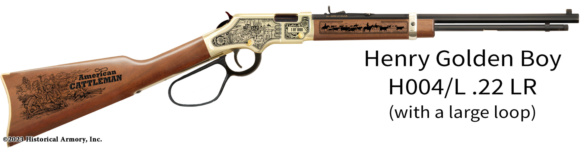 American Cattleman Limited Edition Henry Golden Boy Engraved Rifle