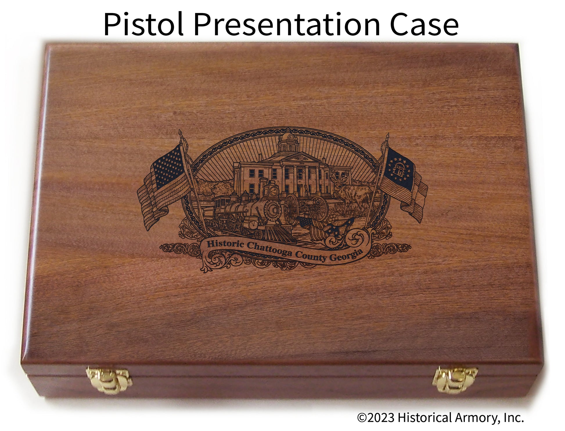 Chattooga County Georgia Engraved .45 Auto Ruger 1911 Presentation Case