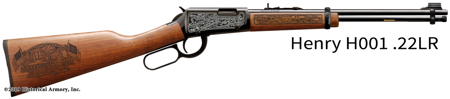 Cherokee County Georgia Engraved Rifle