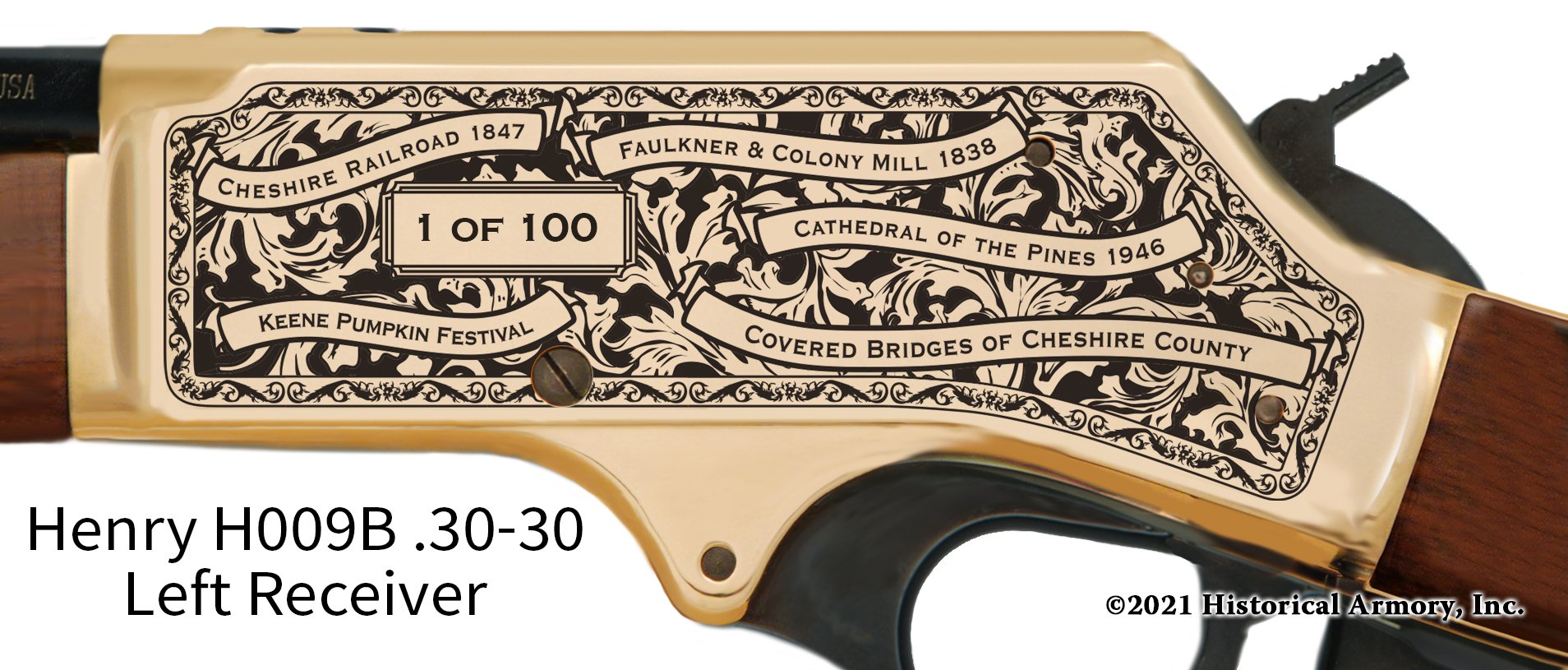 Cheshire County New Hampshire Engraved Henry .30-30 Rifle